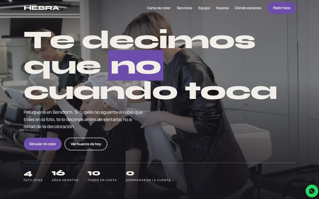 Demo HEBRA · Peluquería
