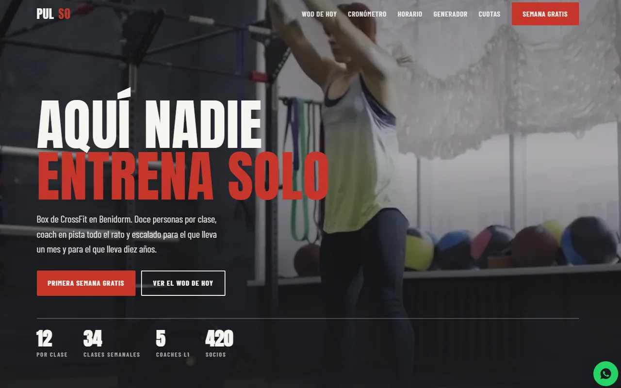 Demo PULSO · Box de CrossFit