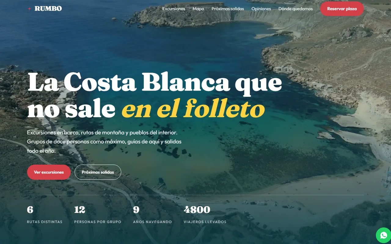 Demo RUMBO · Excursiones